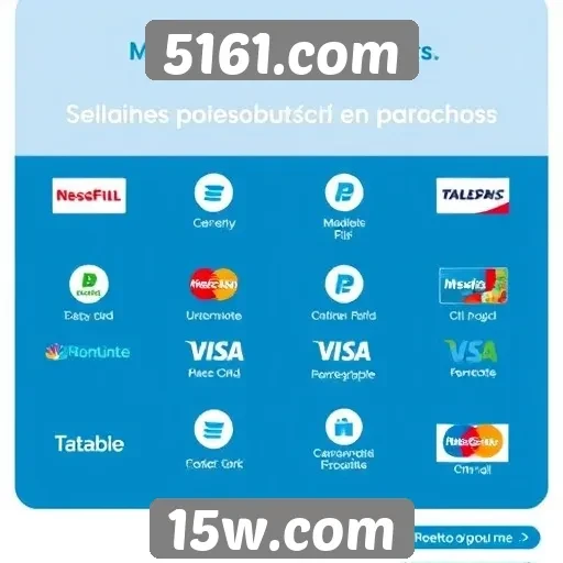 Métodos de pagamento disponíveis em 5161.com